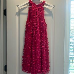 Hot Pink Halter Dress
